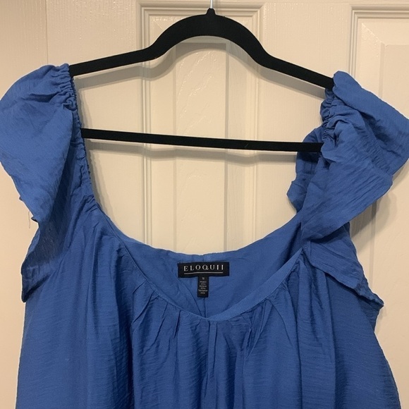 Eloquii Puff Sleeve Plus Mini Dress - Picture 3 of 10